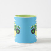 Mug 2 Camions Monster, nom et message (Centre)