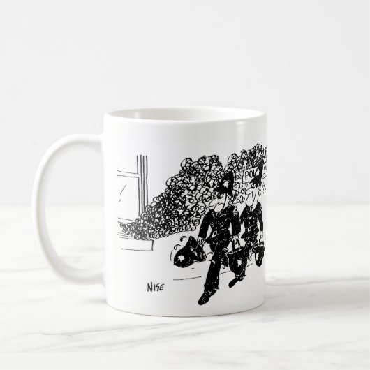 Mug 2 caricatures de la police (Gauche)