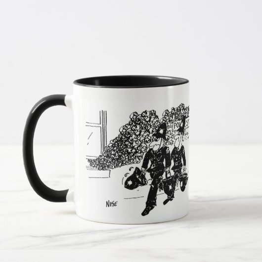 Mug 2 caricatures de police (Gauche)