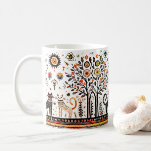 Mug 2 chats égyptiens avec piramides