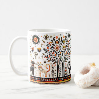 Mug 2 chats égyptiens avec piramides