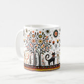 Mug 2 chats égyptiens avec piramides (Devant gauche)