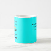 Mug 2 Chaussures ou Aucun Cyan Pers. (Centre)