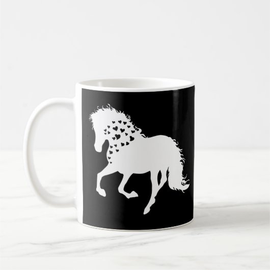 Mug 2- Chemise Cheval, Aiguille Cheval, Cheval Filles (Gauche)