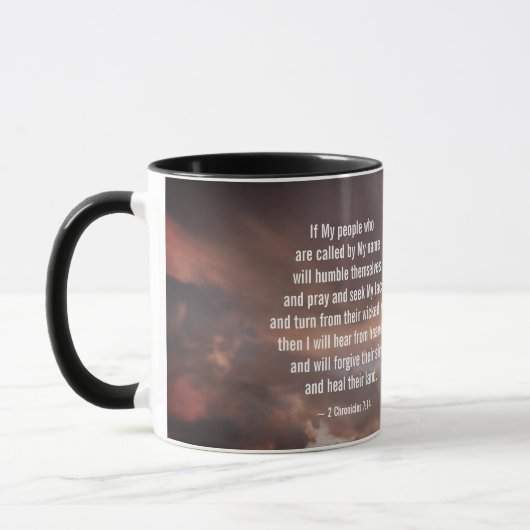 Mug 2 Chroniques 7:14 Si Mon Peuple Priera (Gauche)