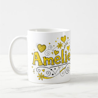 Mug 2 Color Amelie 4 - Doodle