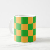 Mug 2 Color Checkered Square Pattern  (Devant gauche)