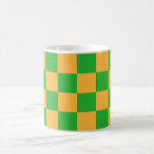 Mug 2 Color Checkered Square Pattern  (Centre)