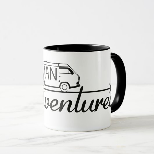 Mug 2 colors Van Adventures (Devant droit)