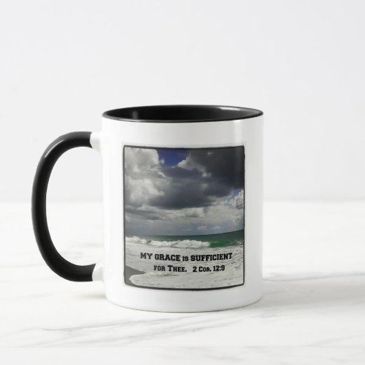 Mug 2 Cor. 12:9 Ma grâce te suffit. (Gauche)
