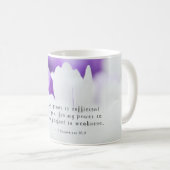 Mug 2 Corinthiens 12:9 Ma grâce vous suffit (Devant droit)