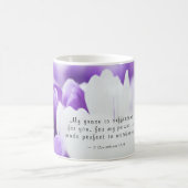 Mug 2 Corinthiens 12:9 Ma grâce vous suffit (Centre)