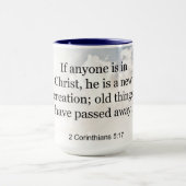Mug 2 Corinthiens 5:17, verset biblique, (Centre)