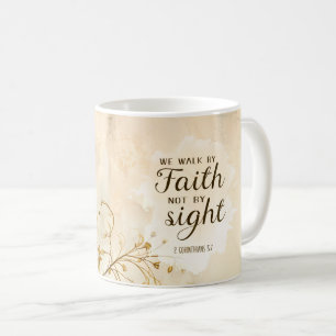 Mug 2 Corinthiens 5:7 Nous marchons par la foi Bible V