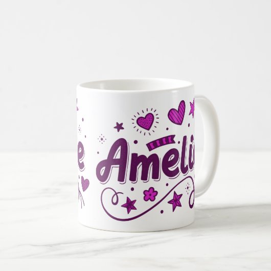 Mug 2 Couleur amélie 1 (Devant droit)