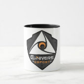 Mug 2 couleurs Blanc/Noir avec logo (Centre)