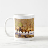 Mug 2~ deux Bull Elk dans la neige (Gauche)
