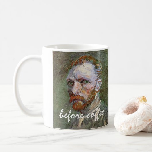 Mug 2 différents tableaux de portraits de Van Gogh (Avec donut)