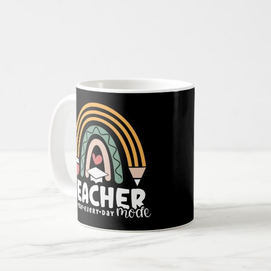Mug 2- Drôle mode enseignant cadeau d'enseignement pou (Devant gauche)