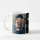 Mug 2 Félicitations à la Graduation Photo Black Gold J (Gauche)