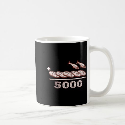 Mug 2 Fishes 5 Breads Jesus Feeds The 5000 Christian B (Droite)