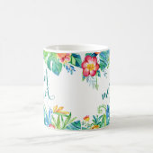 Mug 2 floraux tropicaux ont dégrossi domestique (Centre)