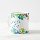 Mug 2 floraux tropicaux ont dégrossi mère faite sur (Devant gauche)