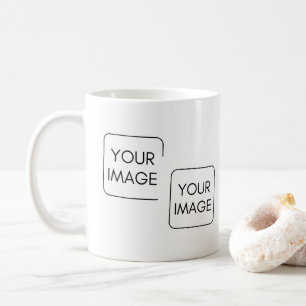 Mug 2 images personnalisées Logo d'entreprise Cadeau d