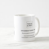 Mug 2 images personnalisées Logo d'entreprise Cadeau d (Devant droit)