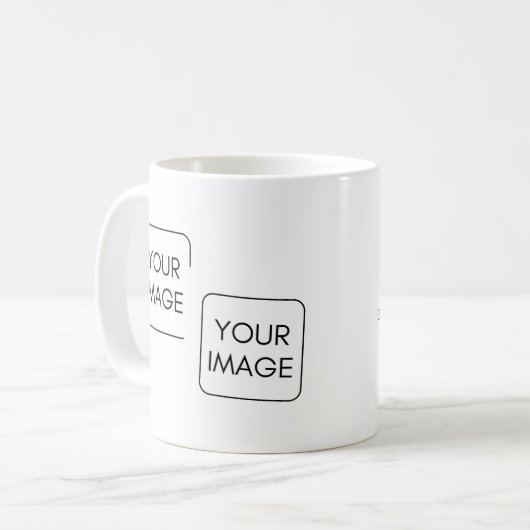 Mug 2 images personnalisées Logo d'entreprise Cadeau d (Devant gauche)