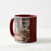 Mug 2 Lapins 1 Cuisine Cuisson des biscuits de Noël (Devant gauche)