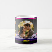 Mug 2 lettres, 2 noms, une occasion, une image & Date (Centre)