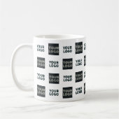 Mug 2 Logos Simple Logo Répétitif | Blanc (Gauche)