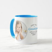 Mug 2-Photo Aimez-Vous Grand-Père/Autre Message Person (Devant gauche)