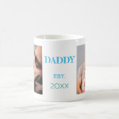Mug 2 Photo Daddy Est Date Couleur Polices Typographie (Centre)