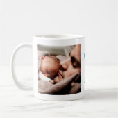 Mug 2 Photo Daddy Est Date Couleur Polices Typographie (Gauche)