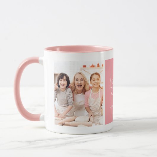 Mug 2-Photo moderne "Love you Granny" (Gauche)