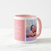 Mug 2-Photo moderne "Love you Granny" (Devant droit)