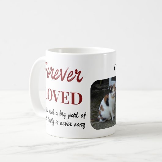 Mug 2 Photo Perte d'animal de compagnie Keepsaké Pet M (Devant gauche)