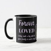 Mug 2 Photo Pet Loss Keepsaké Memorial noir violet (Gauche)