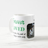 Mug 2 Photo Pet Perdre Garder Pet Memorial vert (Devant gauche)