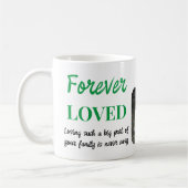 Mug 2 Photo Pet Perdre Garder Pet Memorial vert (Gauche)
