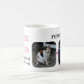 Mug 2 Photo Pet Perdre Keepsaké Pet Memorial rose (Centre)
