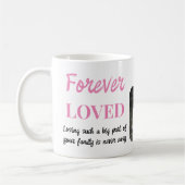 Mug 2 Photo Pet Perdre Keepsaké Pet Memorial rose (Gauche)