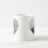 Mug 2 Photos en forme de cœur Simple Facile Personnali (Centre)
