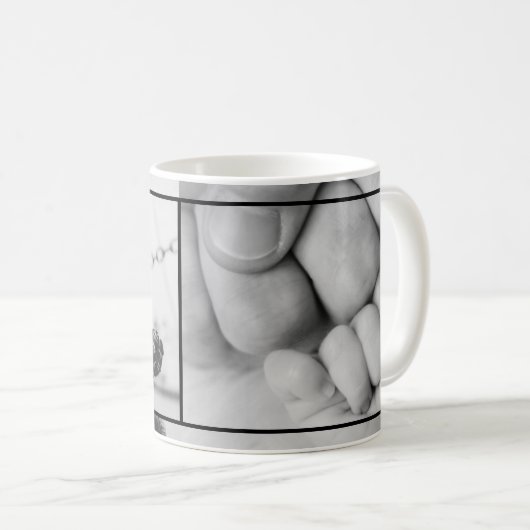 Mug 2 photos en noir et blanc (Devant droit)