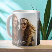Mug 2 Photos et superposition de texte de script minim