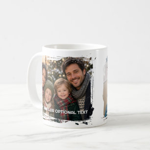 Mug 2 Photos et Texte - Coup de pinceau horizontal