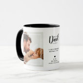 Mug 2 photos 'Meilleur papa jamais' Message & Noms (Devant gauche)