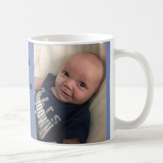 Mug 2 Photos Modèle Cadeau personnalisé pour la Co